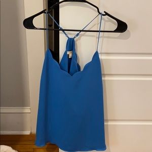 Scalloped tank blouse